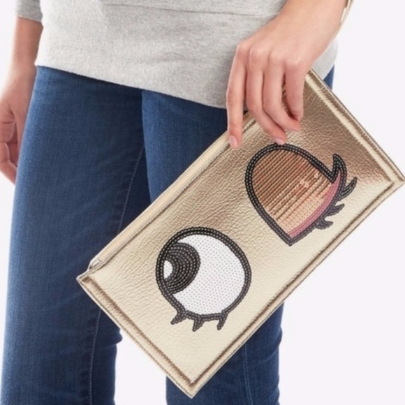 Street Level Handbags - Street Level : Sequin Eyes Wristlet Clutch